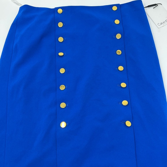 Calvin Klein Plus Size Embellished Pencil Skirt - Picture 4 of 9